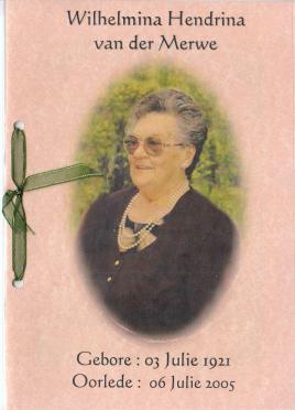 MERWE-VAN-DER-Wilhelmina-Hendrina-Nn-Mien-1921-2005-F-01