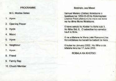 MOLETSANE-Surnames-Vanne