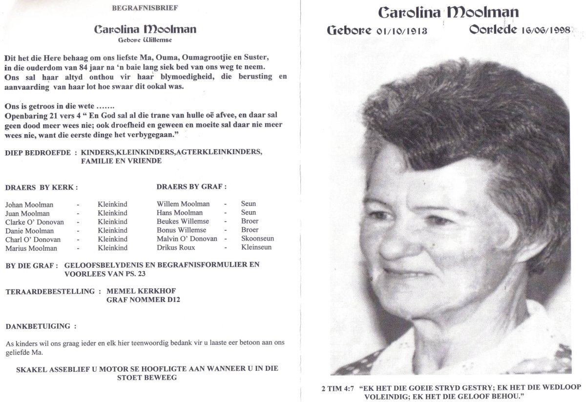 MOOLMAN-Carolina-nee-Willemse-1913-1998-F_1