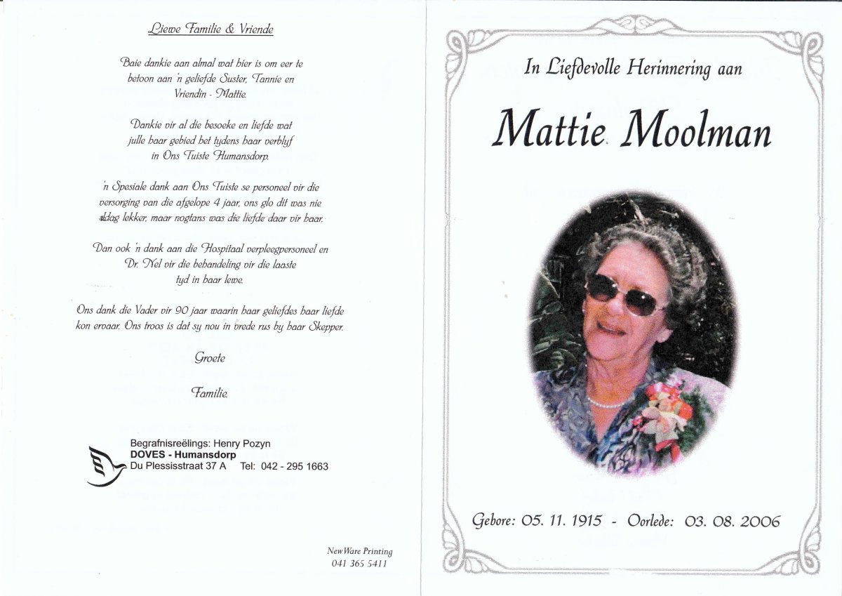 MOOLMAN-Martha-Jacoba-Magdalena-Nn-Mattie-1915-2006-F_1