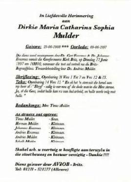 MULDER-Dirkie-Maria-Catharina-Sophia-1908-1997-F
