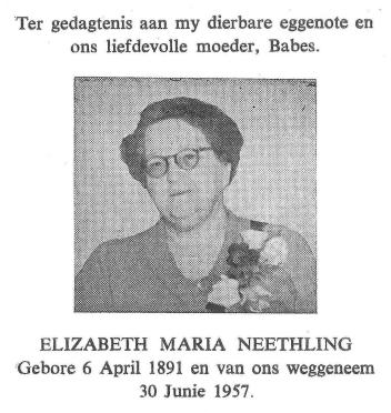 NEETHLING-Elizabeth-Maria-Nn-Babes-1891-1957-F