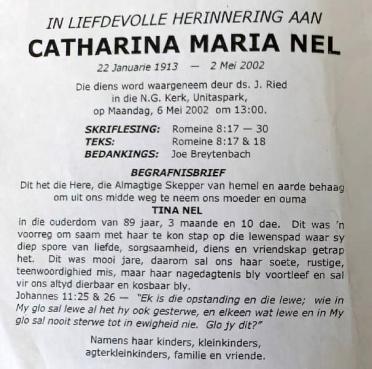 NEL-Catharina-Maria-Nn-Tina-1913-2002-F