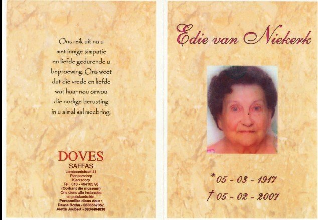 NIEKERK-VAN-Edith-Nn-Edie-1917-2006-F_1