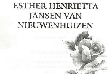 NIEUWENHUIZEN-JANSEN-VAN-Esther-Henrietta-1927-2002-F