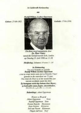 OPPERMAN-Rudolf-Willem-Jacobus-1922-1998-M