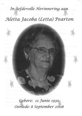 PEARTON-Surnames-Vanne