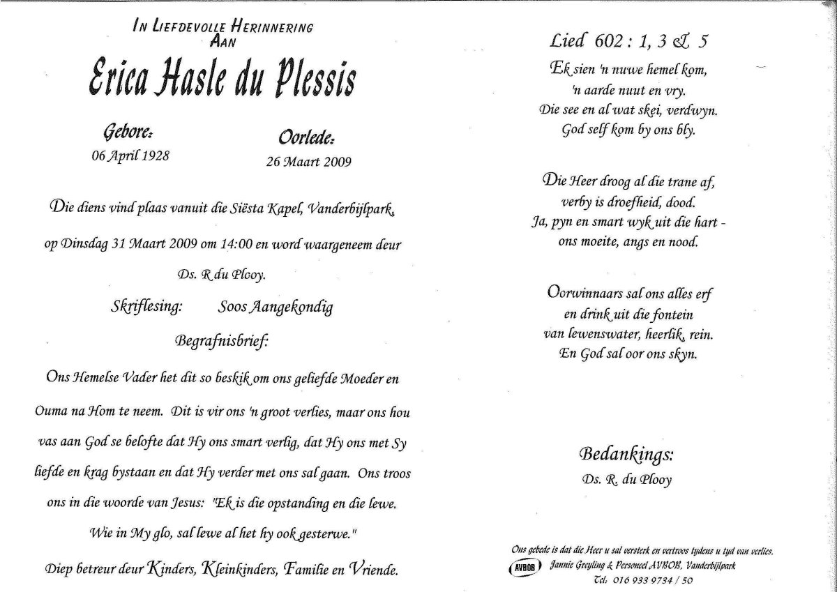 PLESSIS-DU-Erica-Hasle-1928-2009-F_1