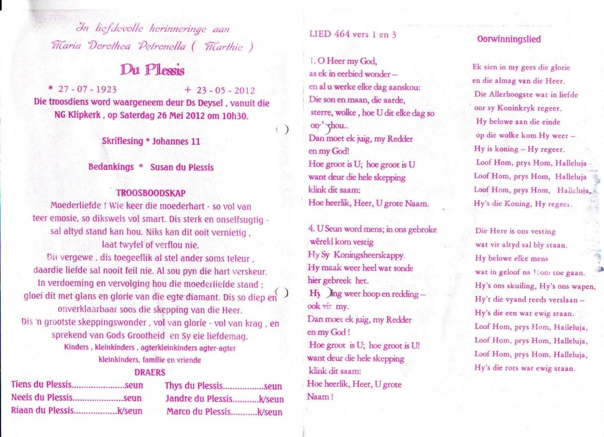 PLESSIS-DU-Maria-Dorothea-Petronella-Nn-Marthie-1923-2012-F_1