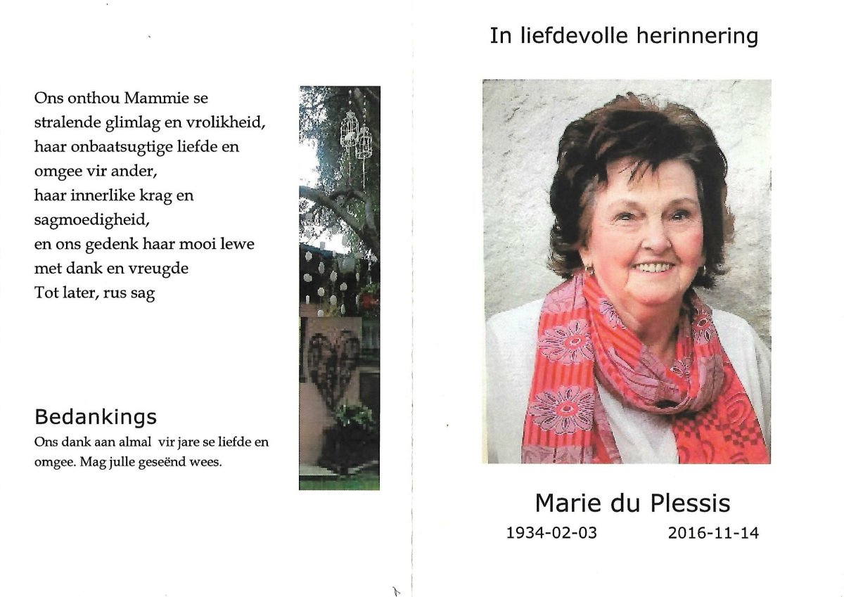 PLESSIS-DU-Maria-Magdalena-Nn-Marie-nee-Steyn-1934-2016-F_1