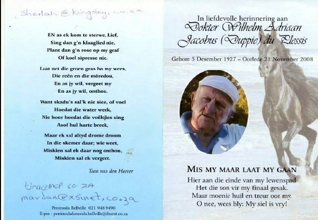PLESSIS-DU-Wilhelm-Adriaan-Jacobus-Nn-Duppie-1927-2008-Dr-M_1