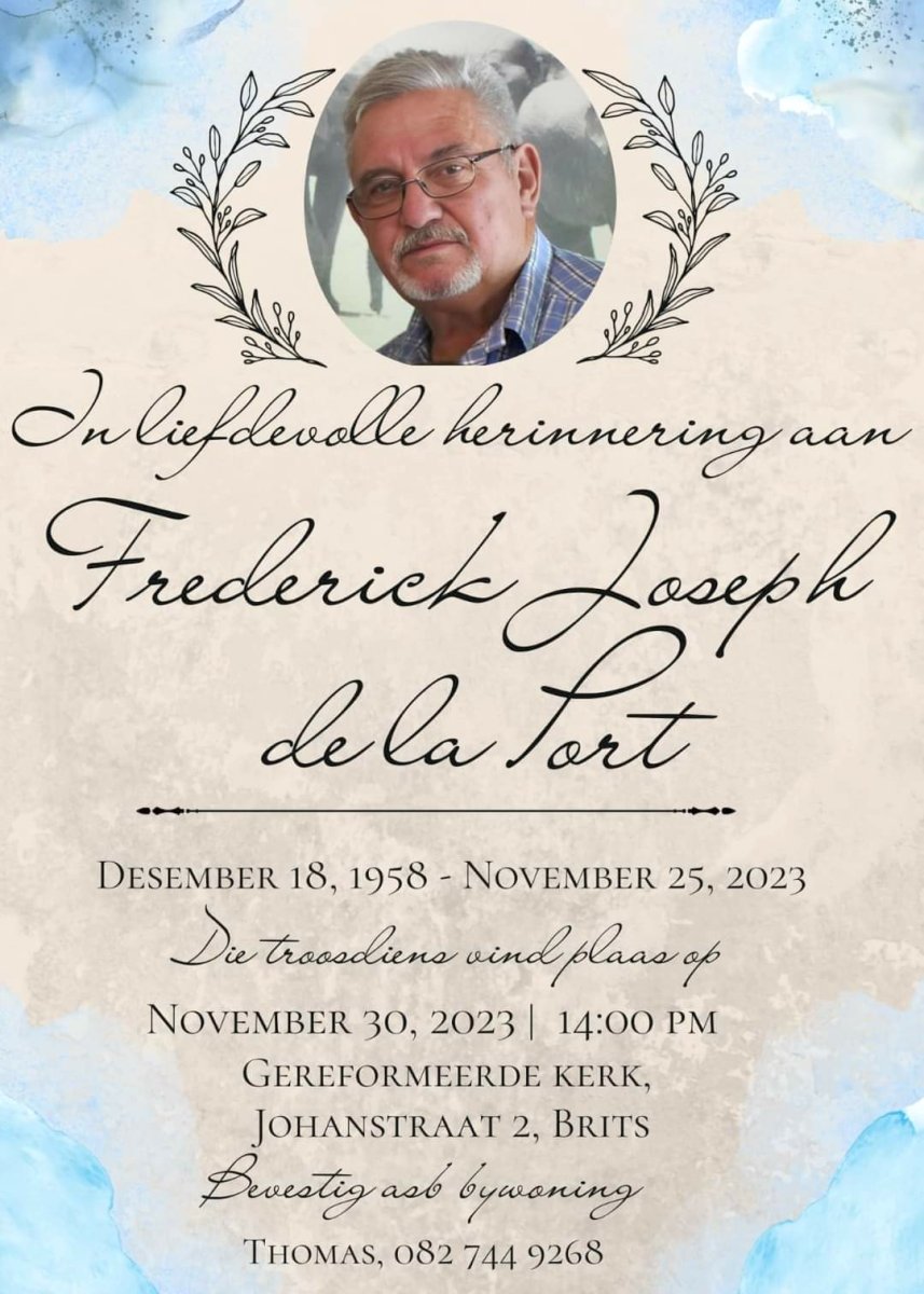 PORT-DE-LA-Frederick-Joseph-Nn-Fred-1958-2023-M_1