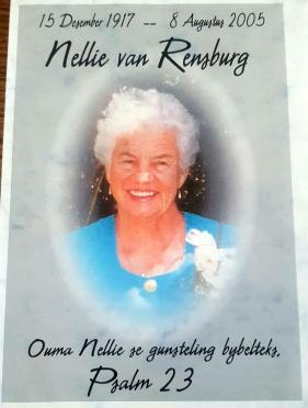 RENSBURG-VAN-Petronella-Hendrina-Nn-OumaNellie-nee-Cordier-1917-2005-F