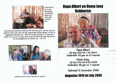 ROBBERTZE-Albert-1910-2004-M---ROBBERTZE-Joey-1911-2005-F