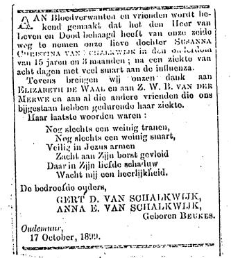SCHALKWIJK-VAN-Surnames-Vanne