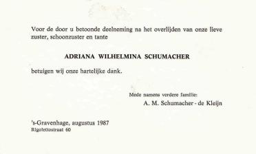 SCHUMACHER-Adriana-Wilhelmina-Nn-Adri-1912-1987-F