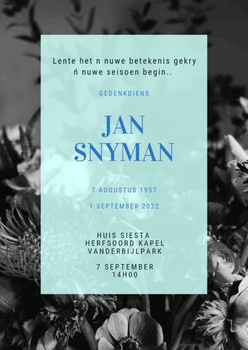 SNYMAN-Jan-1957-2022-M_1