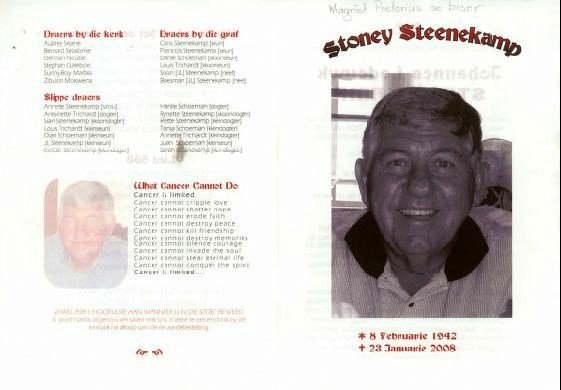 STEENEKAMP-Stoney-1942-2008-M_99