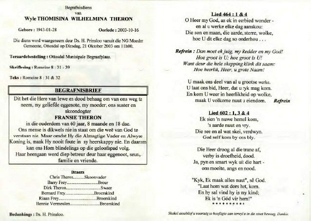 THERON-Thomisina-Wilhelmina-Nn-Fransie-1943-2003-F_2