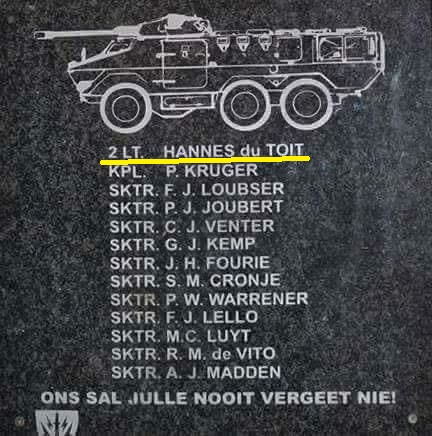 TOIT-DU-Johannes-Jacobus-1958-1980-HCpost-Military.SA Army.74391806PE.Lieutenant-M