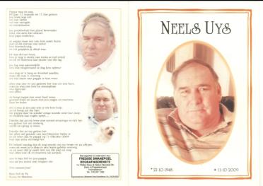 UYS-Cornelis-Janse-Nn-Neels-1948-2009-M