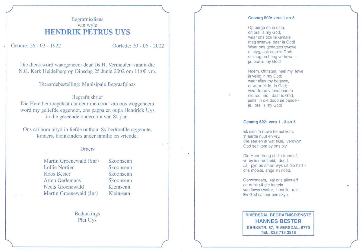 UYS-Hendrik-Petrus-1922-2002-M_1