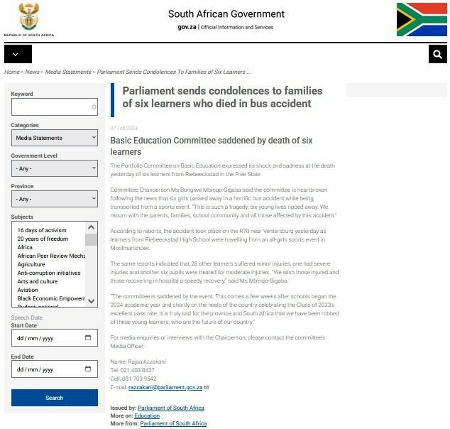 zHoërskool Riebeeckstad Bus Insident-12