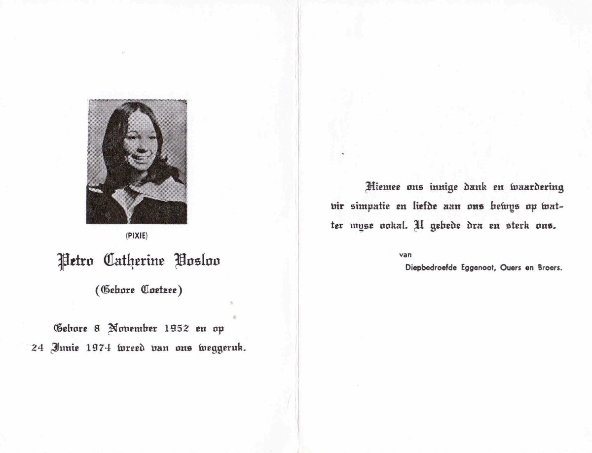 VOSLOO-Petro-Catherine-Nn-Pixie-nee-Coetzee-1952-1974-F_2