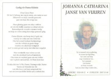 VUUREN-JANSE-VAN-Johanna-Catharina-Nn-Kleinie-nee-Grobler-1928-2007-GGSA.NoordWesVersameling-F