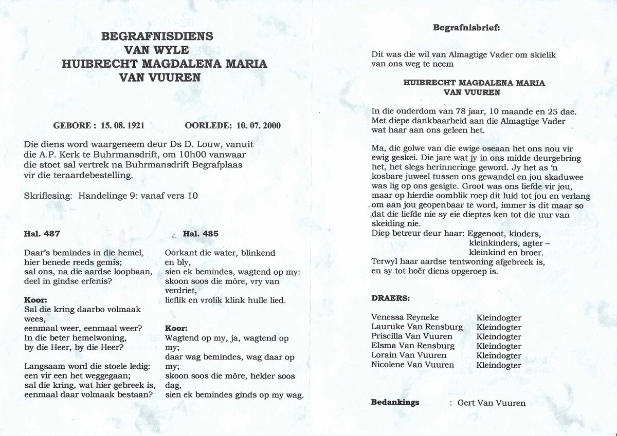 VUUREN-VAN-Huibrecht-Magdalena-Maria-1921-2000-F-02