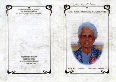 VYVER-VAN-DER-Anna-Sophia-Elizabeth-nee-Nn-Ans-Smith-1925-2003-GGSA.NoordWesVersameling-F