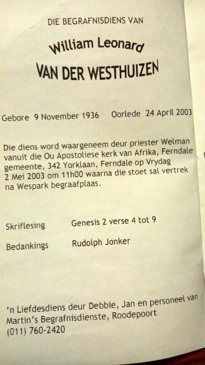 WESTHUIZEN-VAN-DER-William-Leonard-1936-2003-M_1