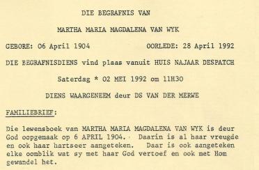 WYK-VAN-Martha-Maria-Magdalena-nee-Mostert-1904-1992-F